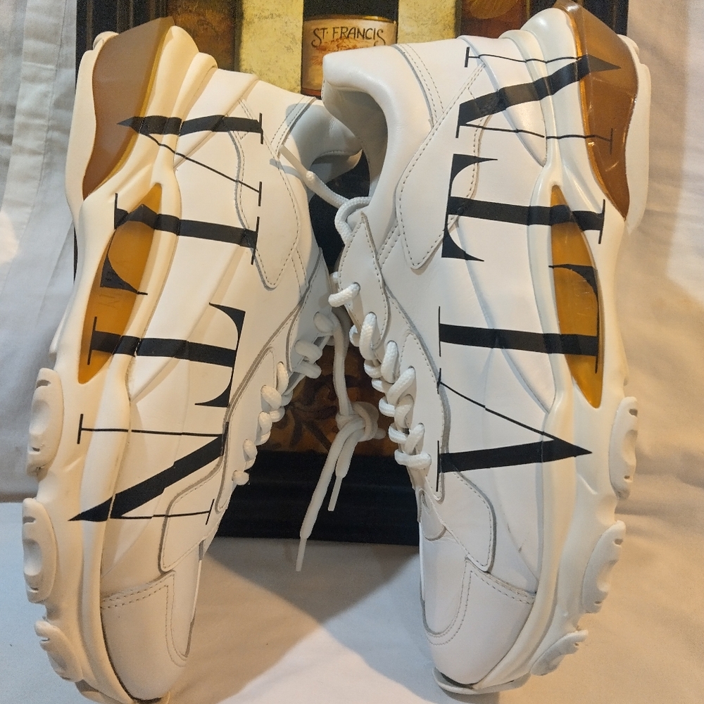 VALENTINO Men's White Sneakers Italian Size 40